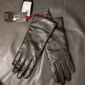 Kessler Women's Long Lamb Leather Touchscreen Gloves Cashmere Long Lola Xs 6.5